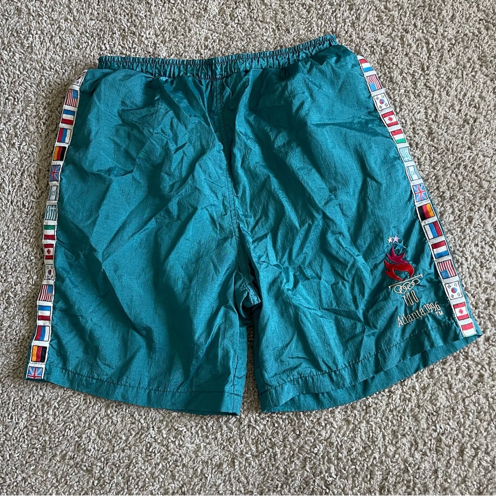 Starter Olympics Atlanta 1996 Side Country Flags Shorts